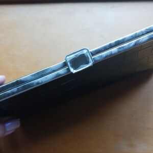 Jeweled Black Clutch